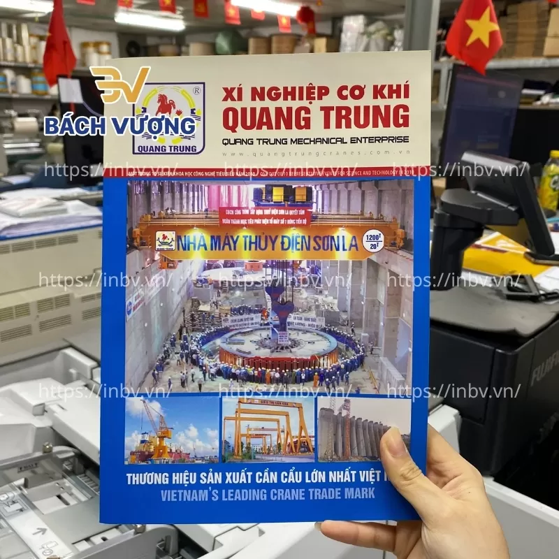 In catalogue cơ kh&iacute; Quang Trung