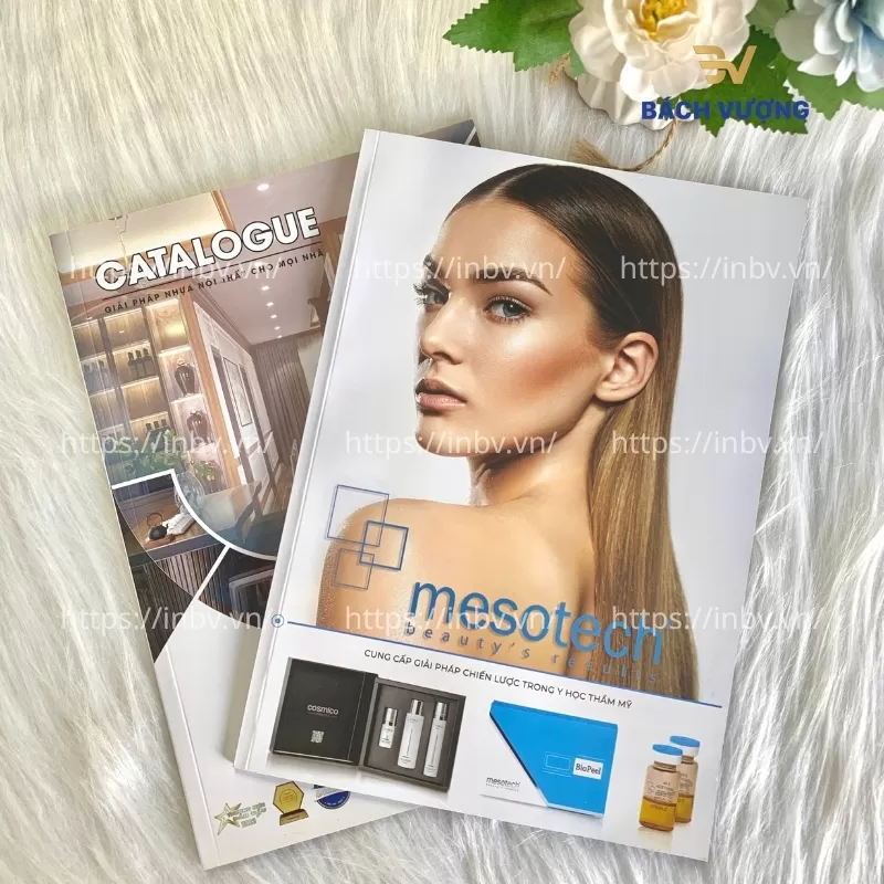 Mẫu in catalogue sản phẩm chăm s&oacute;c t&oacute;c