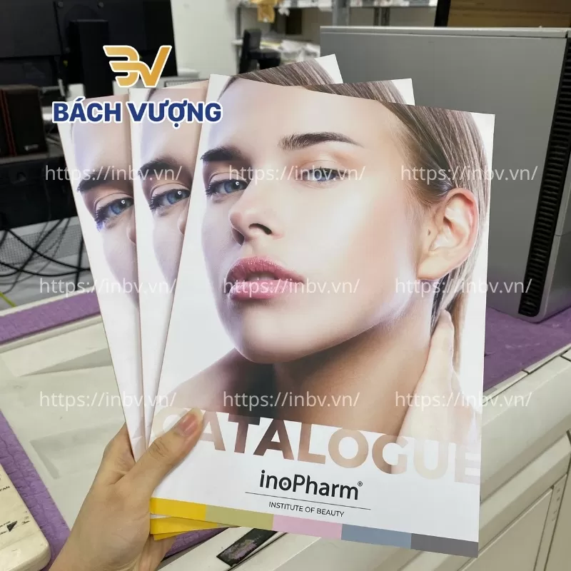 Mẫu in catalogue cho sản phẩm l&agrave;m đẹp 