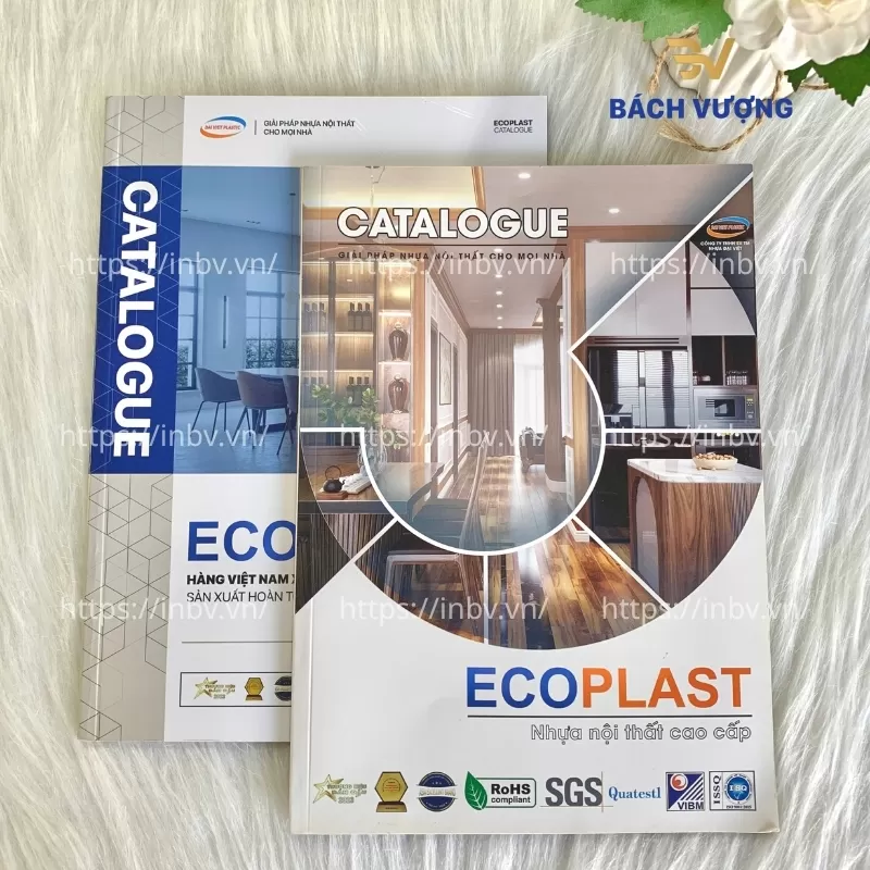 Mẫu in catalogue cho sản phẩm nhựa gỗ 