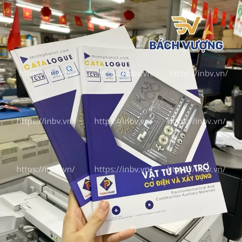 Mẫu in catalogue vật tư phụ trợ 