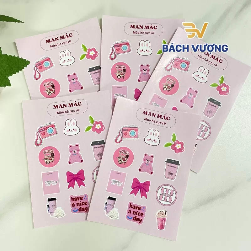 In sticker bộ sưu tập man m&aacute;c