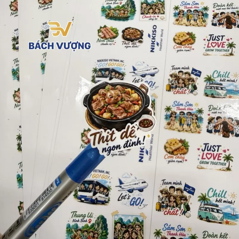 Sticker m&oacute;n ngon đặc sản