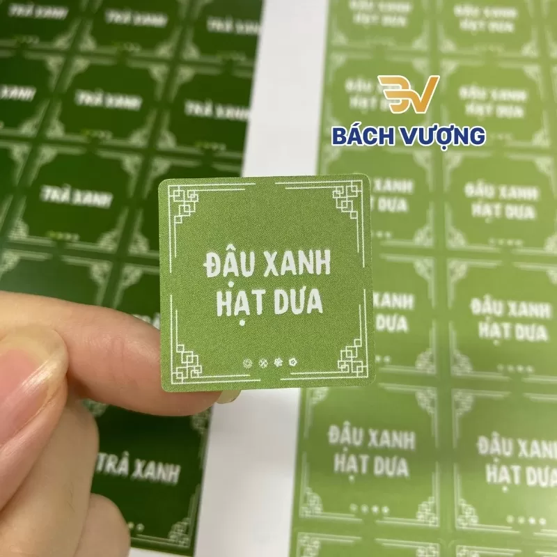Decal giấy in tem nh&atilde;n cho nh&acirc;n b&aacute;nh trung thu