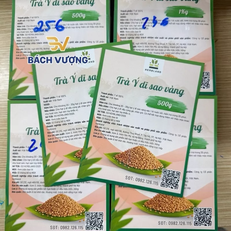 Tem nh&atilde;n in tr&ecirc;n decal giấy d&ugrave;ng cho sản phẩm tr&agrave; &yacute; dĩ
