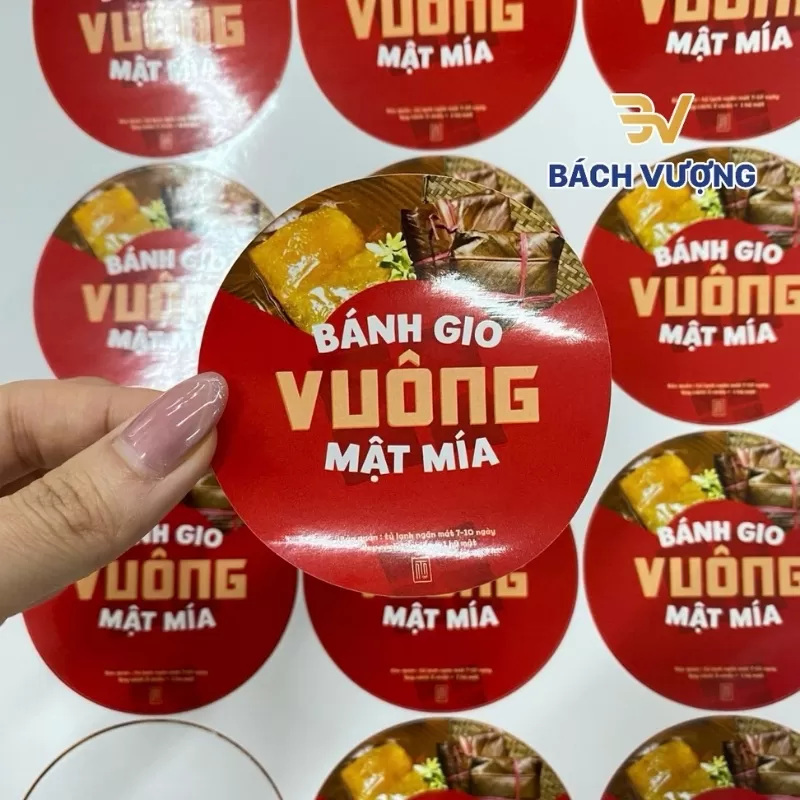 Decal nhựa sữa d&aacute;n bao b&igrave; đồ ăn thực phẩm 