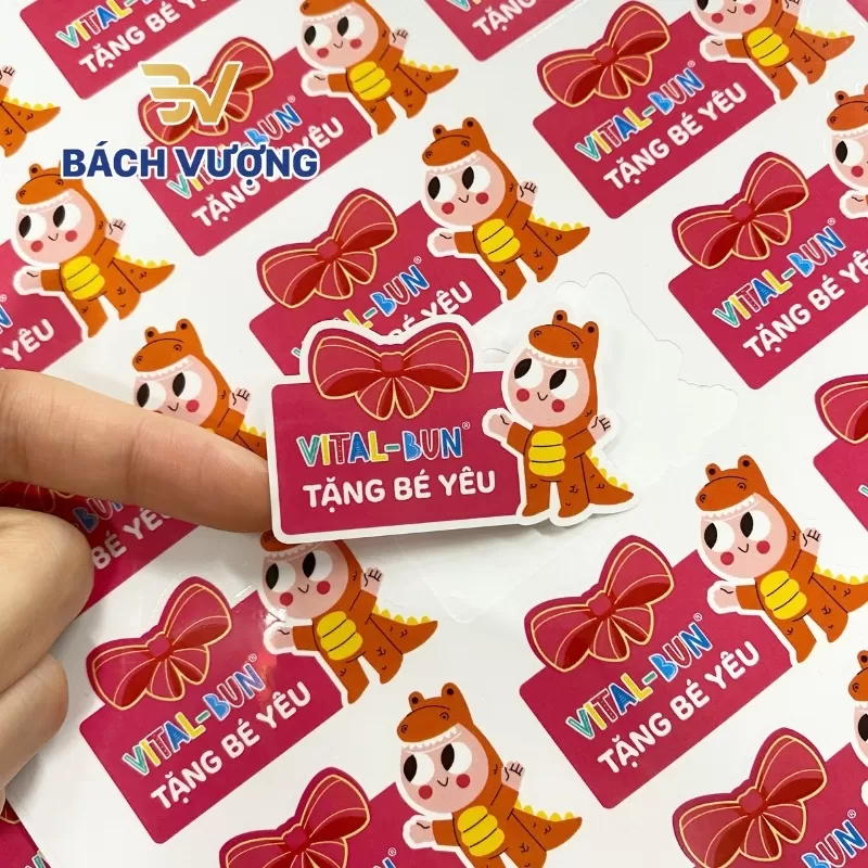 In tem sticker đ&aacute;ng y&ecirc;u 