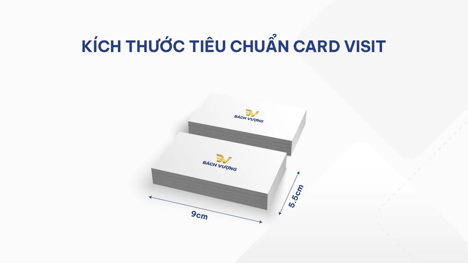 K&iacute;ch thước ti&ecirc;u chuẩn của card visit