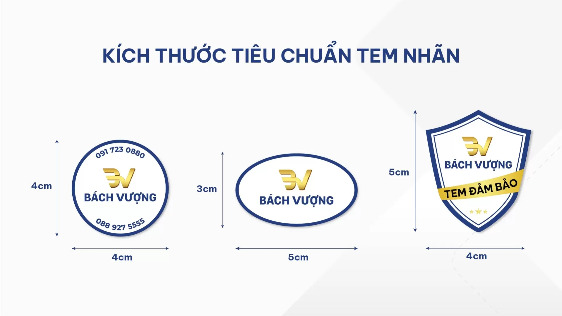 C&aacute;c h&igrave;nh d&aacute;ng v&agrave; k&iacute;ch thước tem decal giấy th&ocirc;ng dụng