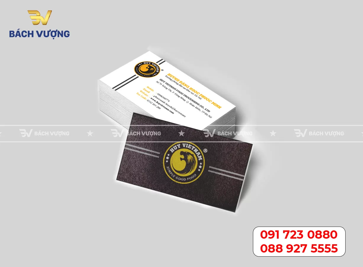 In card visit ép nhũ