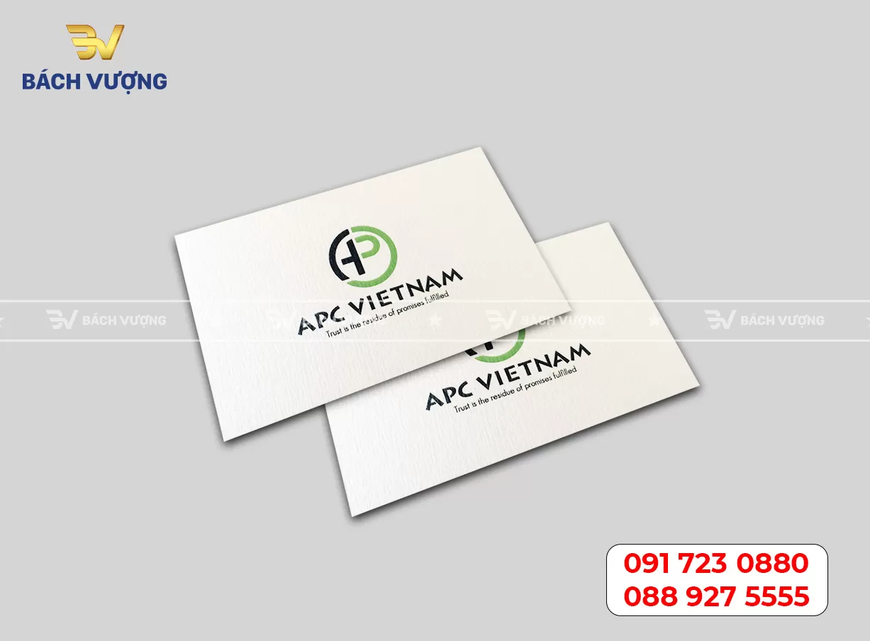 In card visit ép nhũ