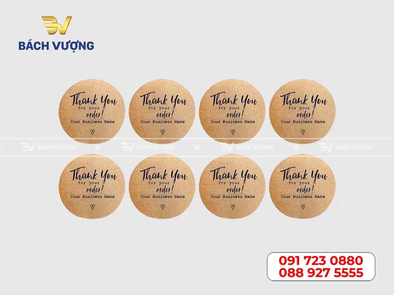 in decal giấy kraft giá rẻ