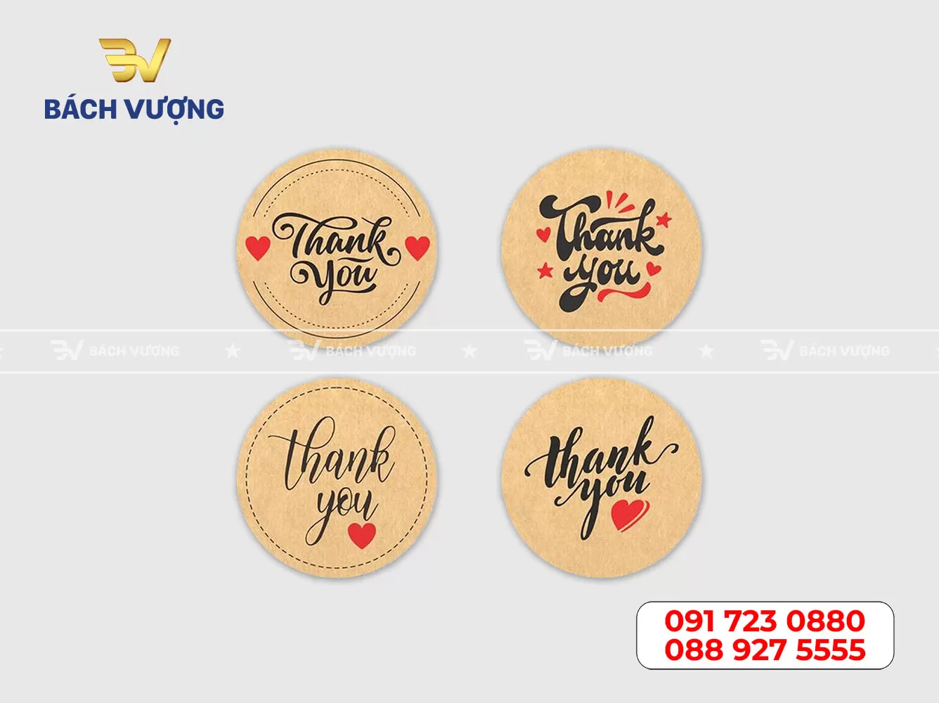 in decal giấy kraft giá rẻ