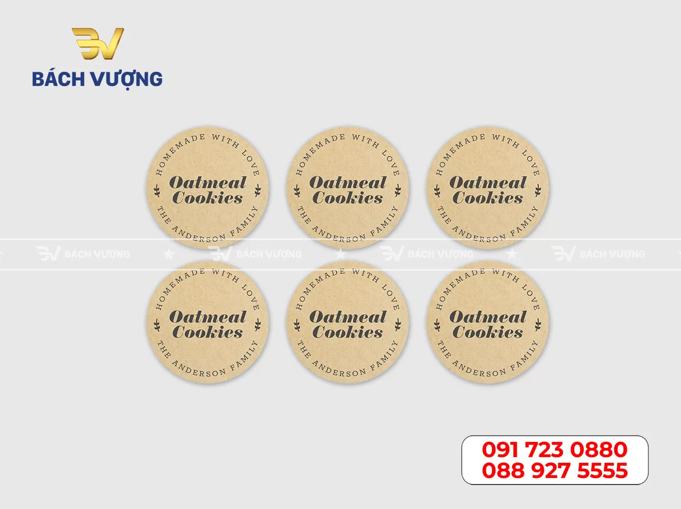 in decal giấy kraft giá rẻ