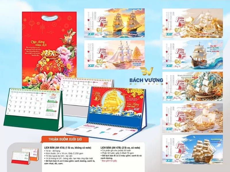 In lịch để bàn giá rẻ