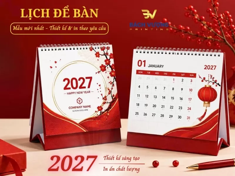 In lịch để bàn số lượng ít
