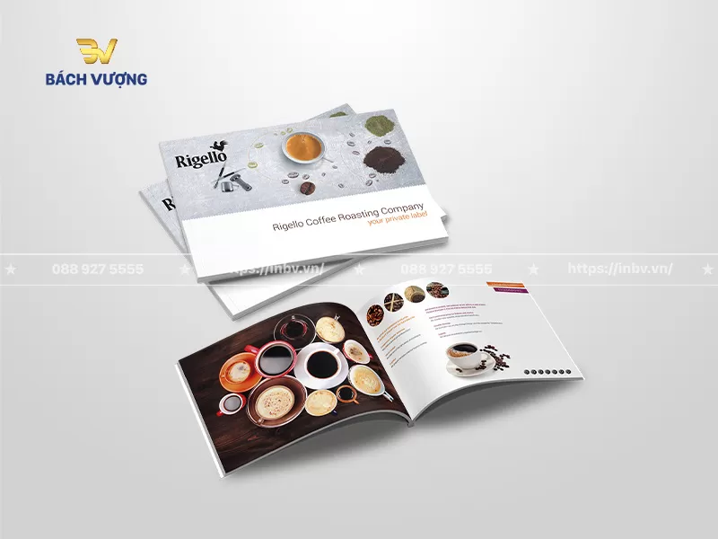mẫu catalogue coffee khổ ngang l&agrave;m nổi bật c&aacute;c sản phẩm c&agrave; ph&ecirc; cao cấp với bố cục r&otilde; r&agrave;ng, h&igrave;nh ảnh sắc n&eacute;t v&agrave; m&agrave;u sắc trang nh&atilde;