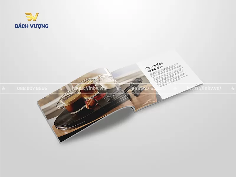 Thiết kế trang giới thiệu năng lực thương hiệu mẫu catalogue coffee phong c&aacute;ch cổ điển, nghệ thuật