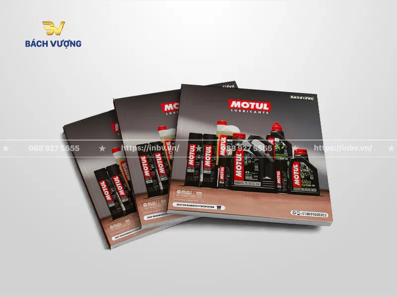 mẫu catalogue dầu nhớt trưng b&agrave;y đa dạng sản phẩm nền x&aacute;m tối & đỏ đặc trưng
