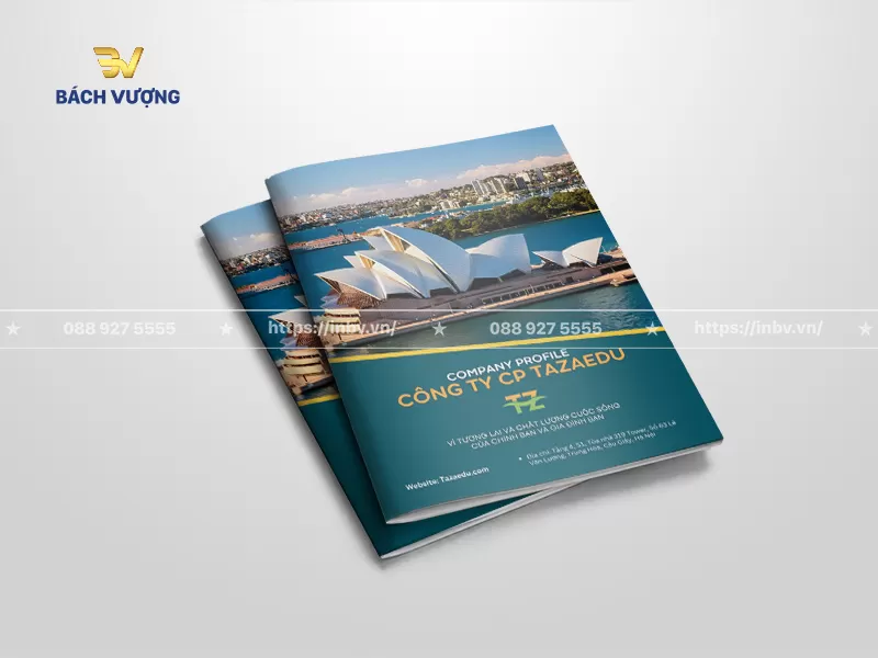 mẫu catalogue du lịch, du học & hồ sơ năng lực thiết kế b&igrave;a tone xanh ngọc b&iacute;ch c&ugrave;ng h&igrave;nh ảnh nh&agrave; h&aacute;t opera sydney c&oacute; địa chỉ & th&ocirc;ng tin li&ecirc;n hệ r&otilde; r&agrave;ng