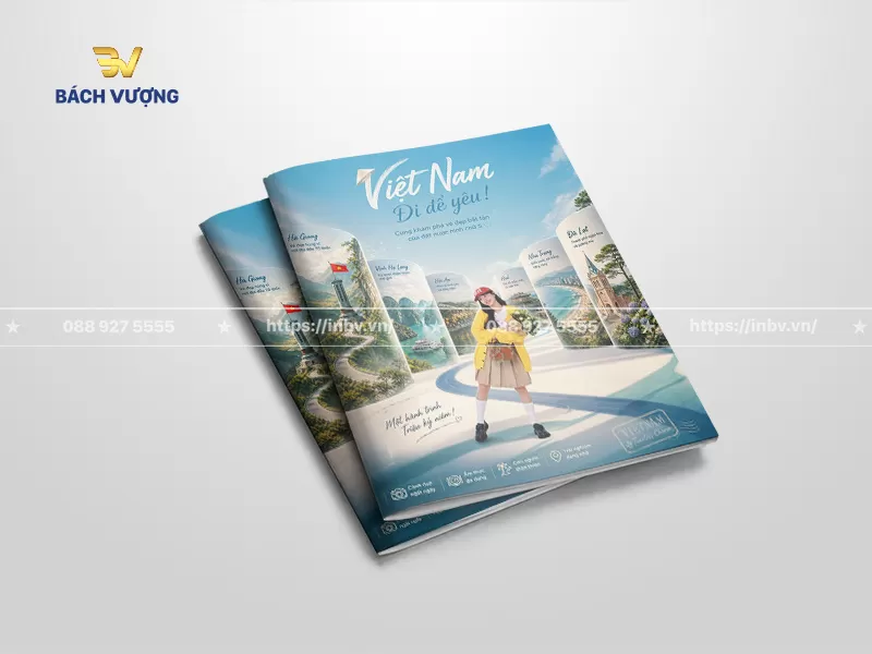 mẫu catalogue du lịch khổ đứng rực rỡ & tr&agrave;n đầy năng lượng với thiết kế, h&igrave;nh ảnh nhiều m&agrave;u sắc