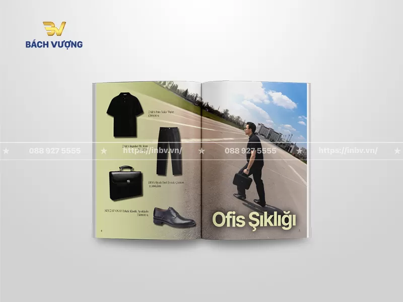 mẫu catalogue thời trang c&ocirc;ng sở nam thanh lịch k&egrave;m phối cảnh thực tế
