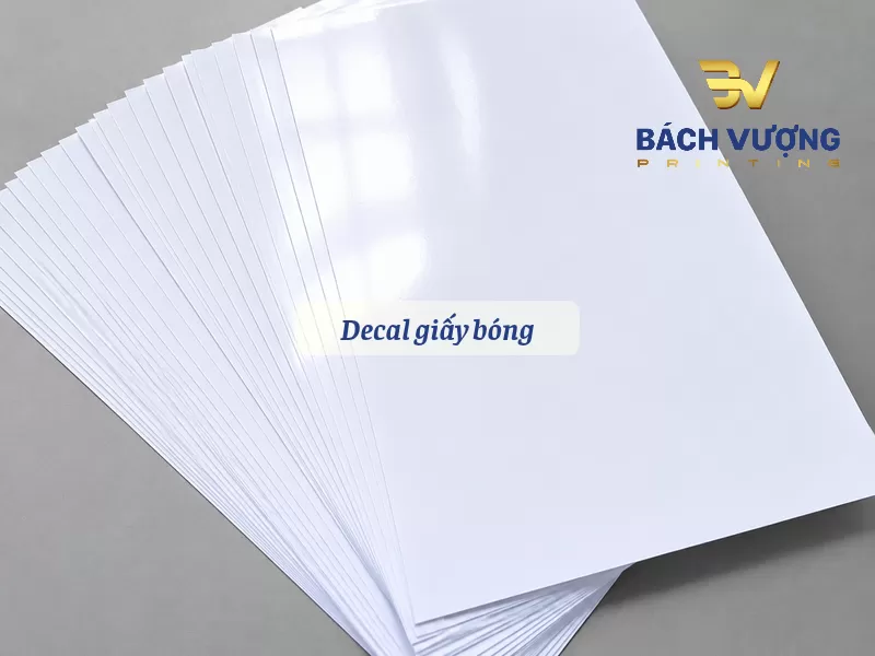 Decal giấy bề mặt b&oacute;ng l&aacute;ng