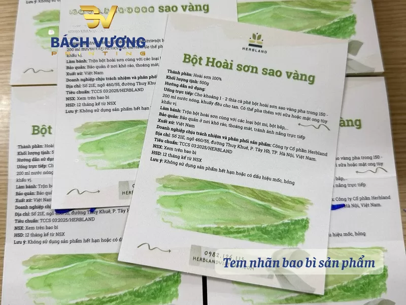 In ấn tem nh&atilde;n decal giấy d&aacute;n bao b&igrave;