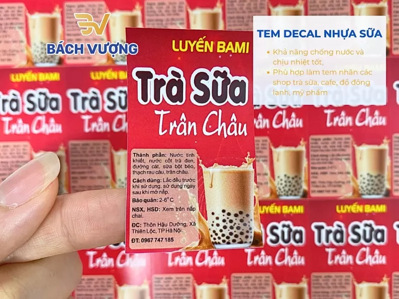 Đặc t&iacute;nh chống nước vượt trội của decal nhựa sữa