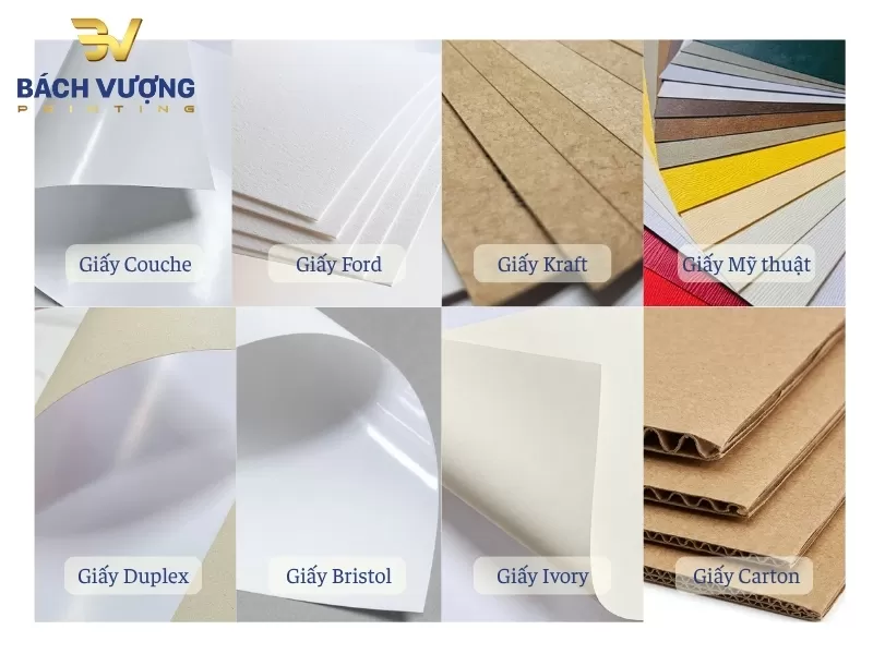 C&aacute;c loại giấy in ấn chuy&ecirc;n dụng