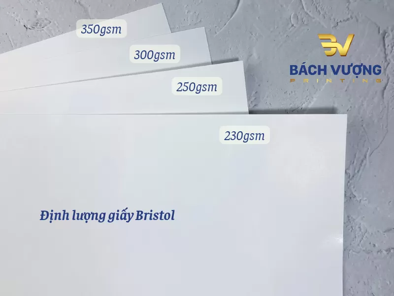định lượng c&aacute;c loại giấy Bristol in ấn chuy&ecirc;n dụng