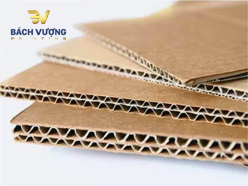 Cấu tr&uacute;c l&otilde;i s&oacute;ng h&igrave;nh sin xếp chồng lớp của chất liệu giấy carton