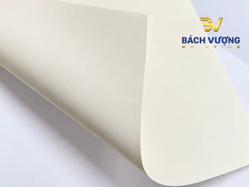Bề mặt giấy Ivory được tr&aacute;ng phủ mịn m&agrave;ng với sắc trắng ng&agrave; đặc trưng, mang lại hiệu ứng hiển thị sang trọng