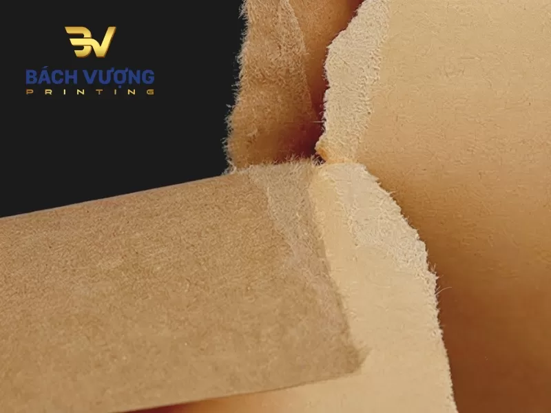 Kết cấu thớ sợi gỗ tự nhi&ecirc;n của chất liệu giấy Kraft