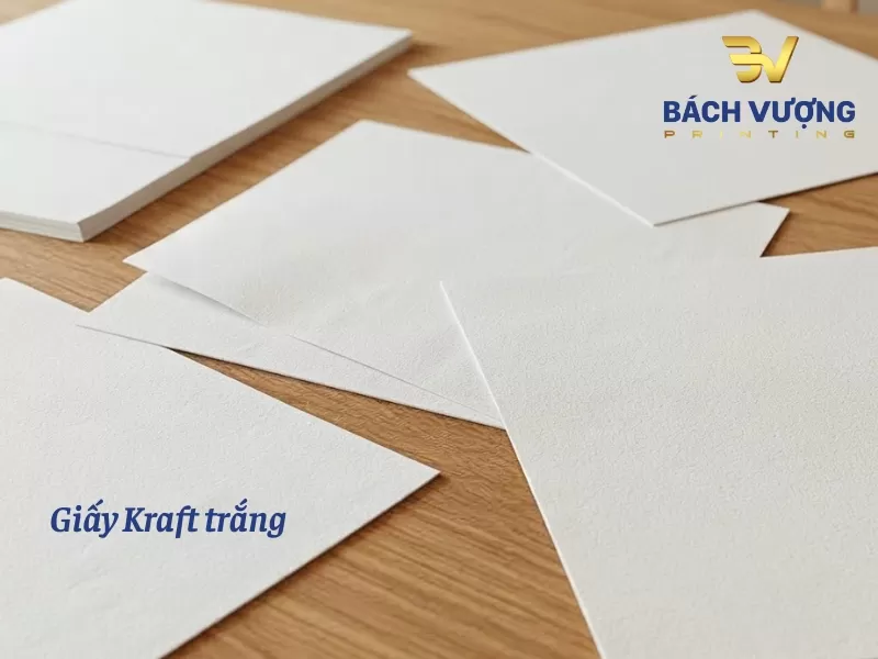 Mẫu ph&ocirc;i giấy Kraft trắng cao cấp chuy&ecirc;n dụng trong in ấn