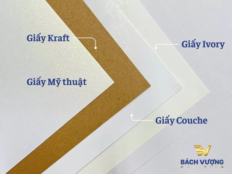 Giấy mỹ thuật b&ecirc;n cạnh c&aacute;c d&ograve;ng giấy kh&aacute;c