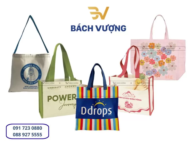 In t&uacute;i vải canvas theo y&ecirc;u cầu - B&aacute;ch Vượng