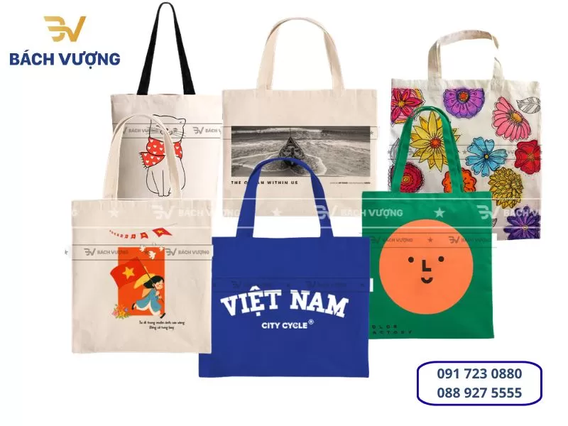 In t&uacute;i vải canvas theo y&ecirc;u cầu - B&aacute;ch Vượng