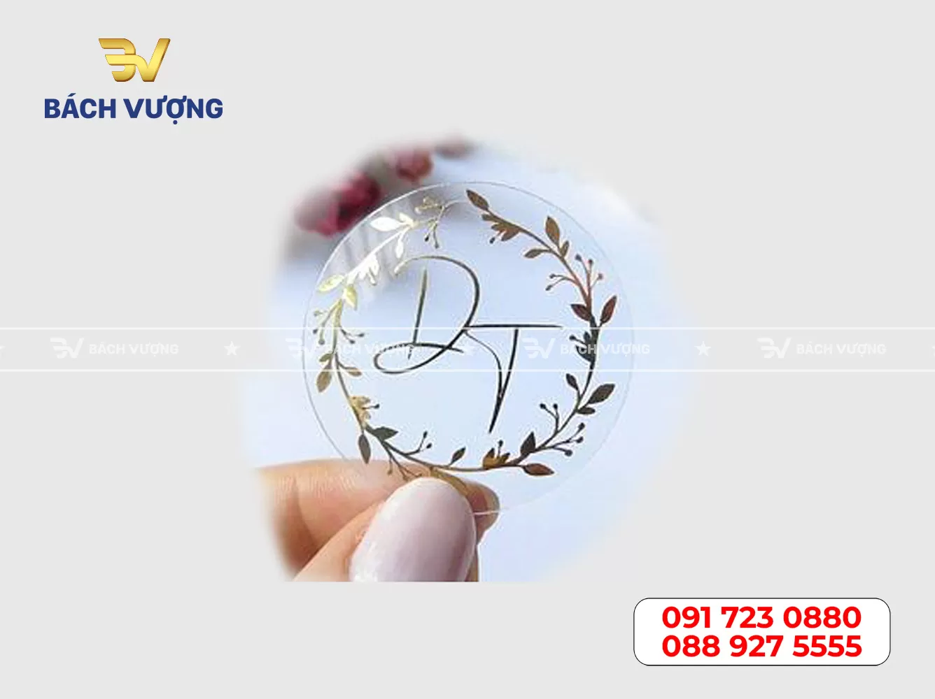 Mẫu decal nhựa trong 08