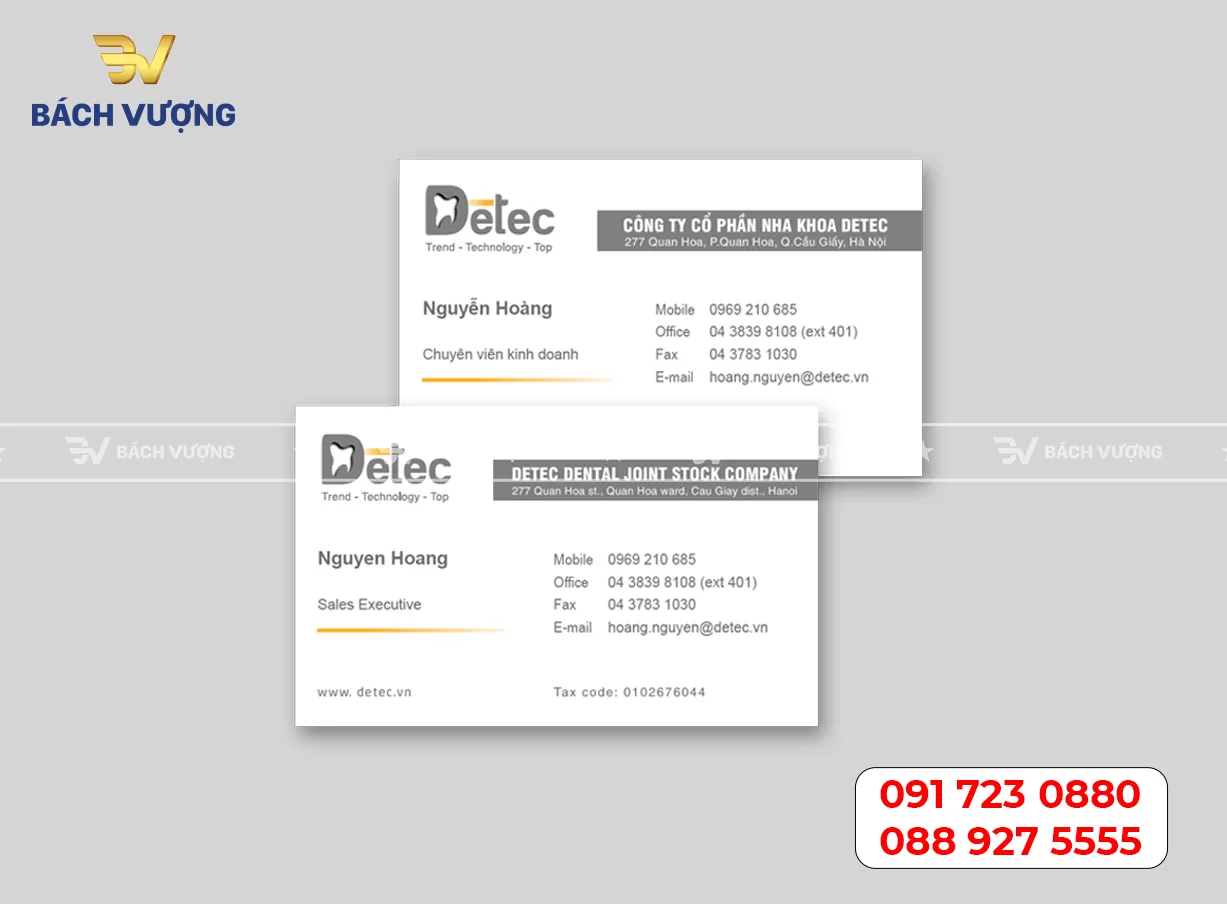 Mẫu card visit - Mẫu 03