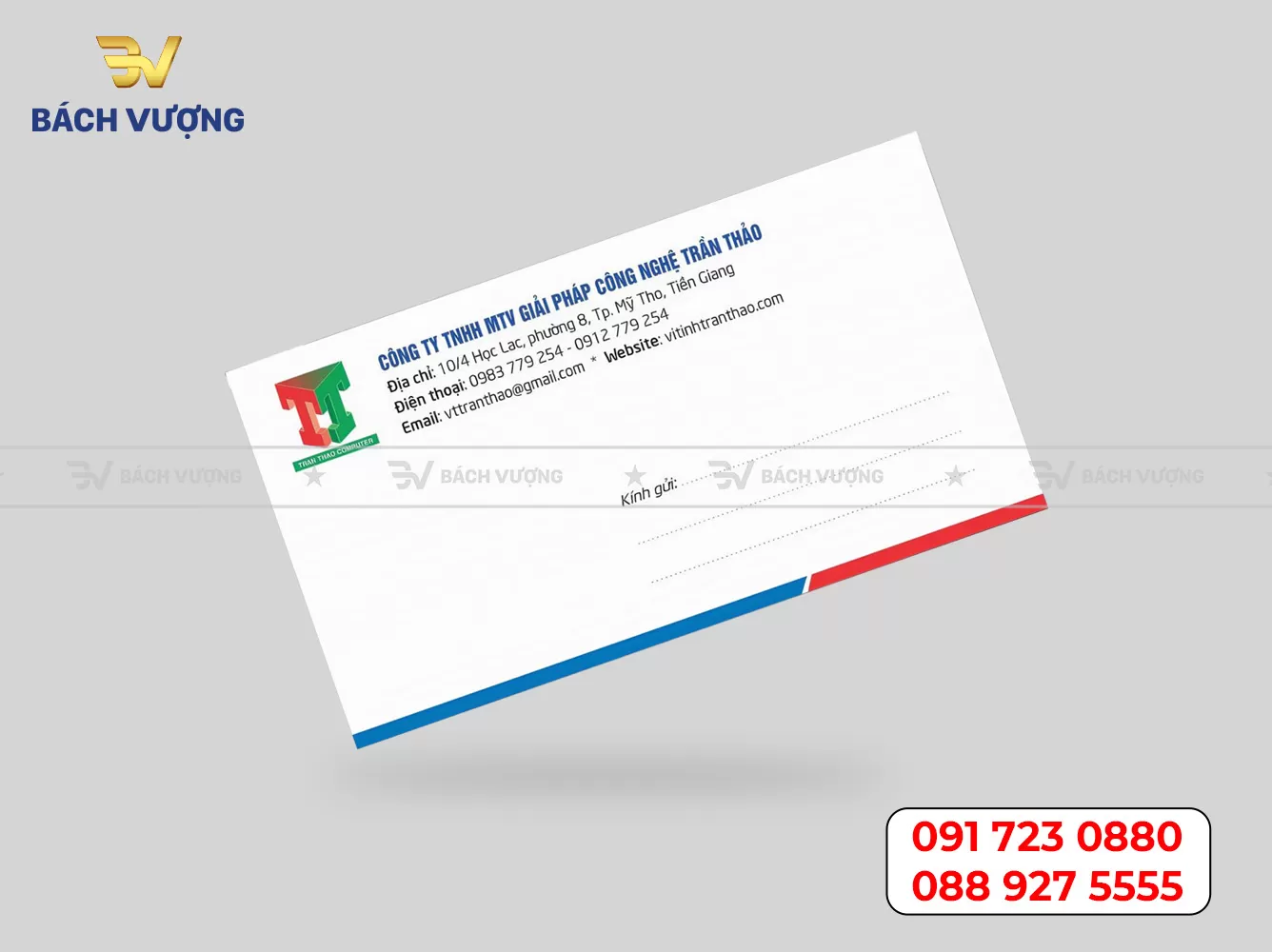 Mẫu phong bì thư - Mẫu 10