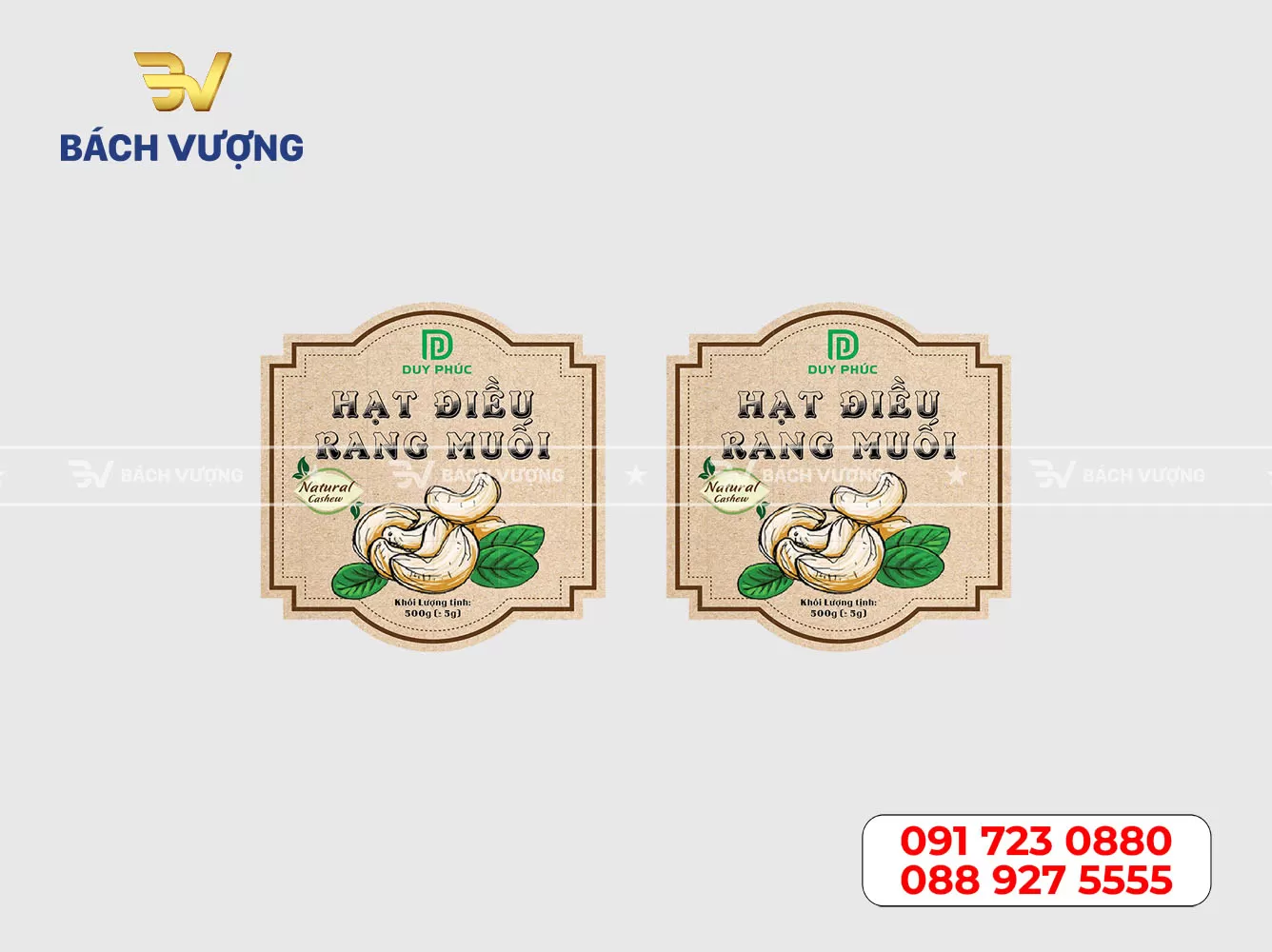 Mẫu tem decal kraft 15
