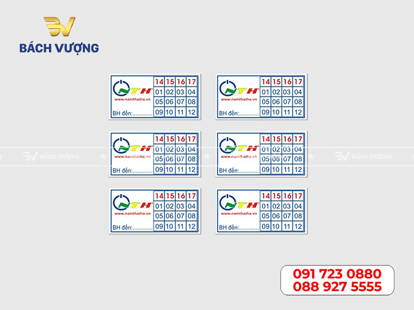 Mẫu tem bảo hành 01
